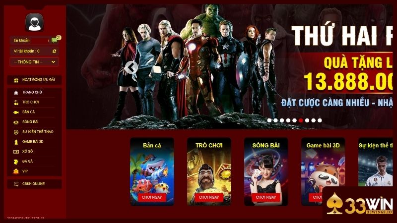 Nhận link vào 33WIN uy tín từ hệ thống