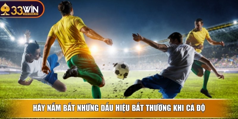 Hãy nắm bắt những dấu hiệu bất thường khi cá độ